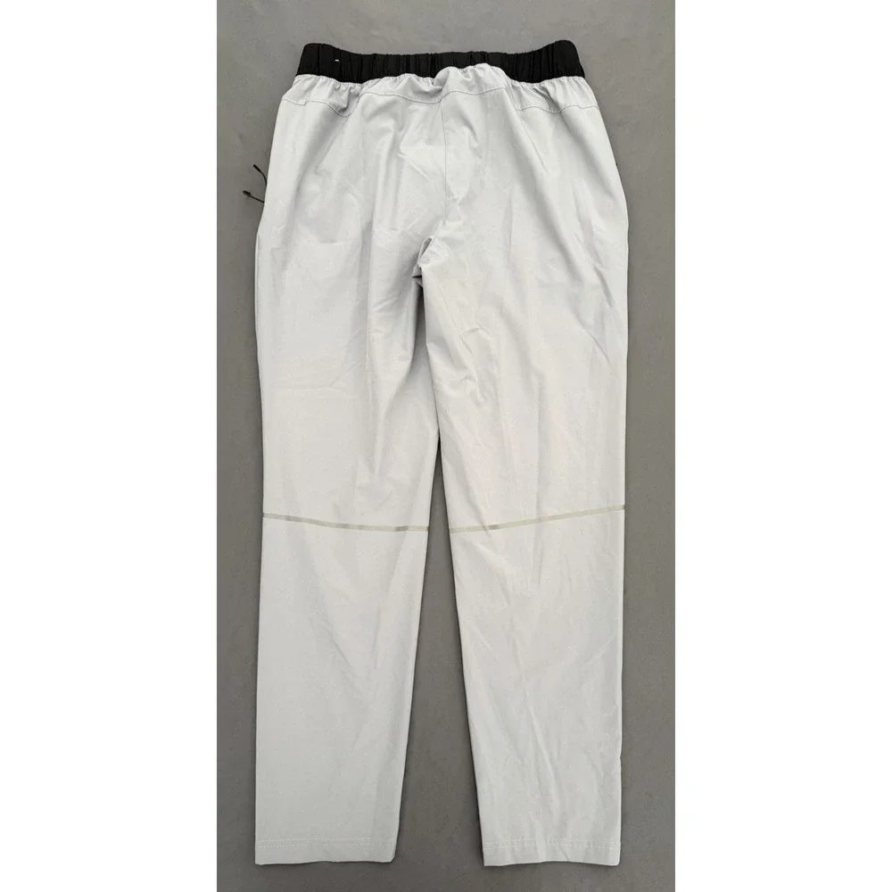 Reebok Track Pants‎ Mens Size Large Gray Running Athletic Woven Lightweight